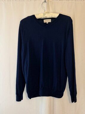 Mott & Bow Men's Blue Merino Wool Sweater XL